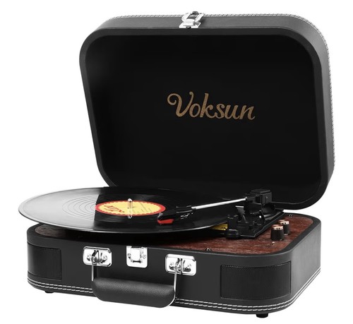 Voksun record player portable - record,
